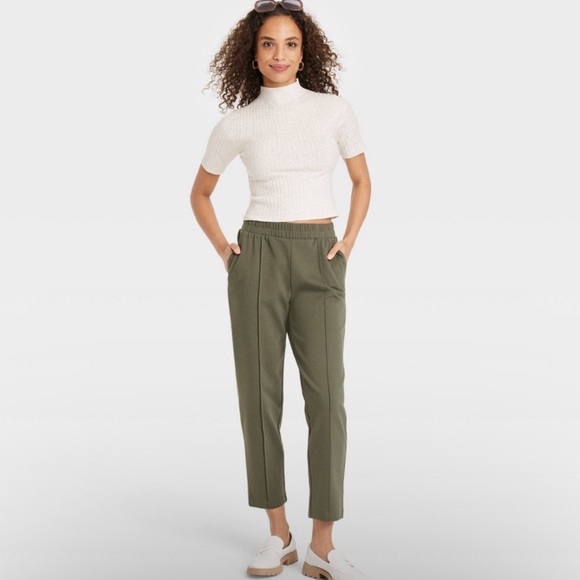 a new day Pants - A New Day High Rise Tapered Ankle Knit Pants